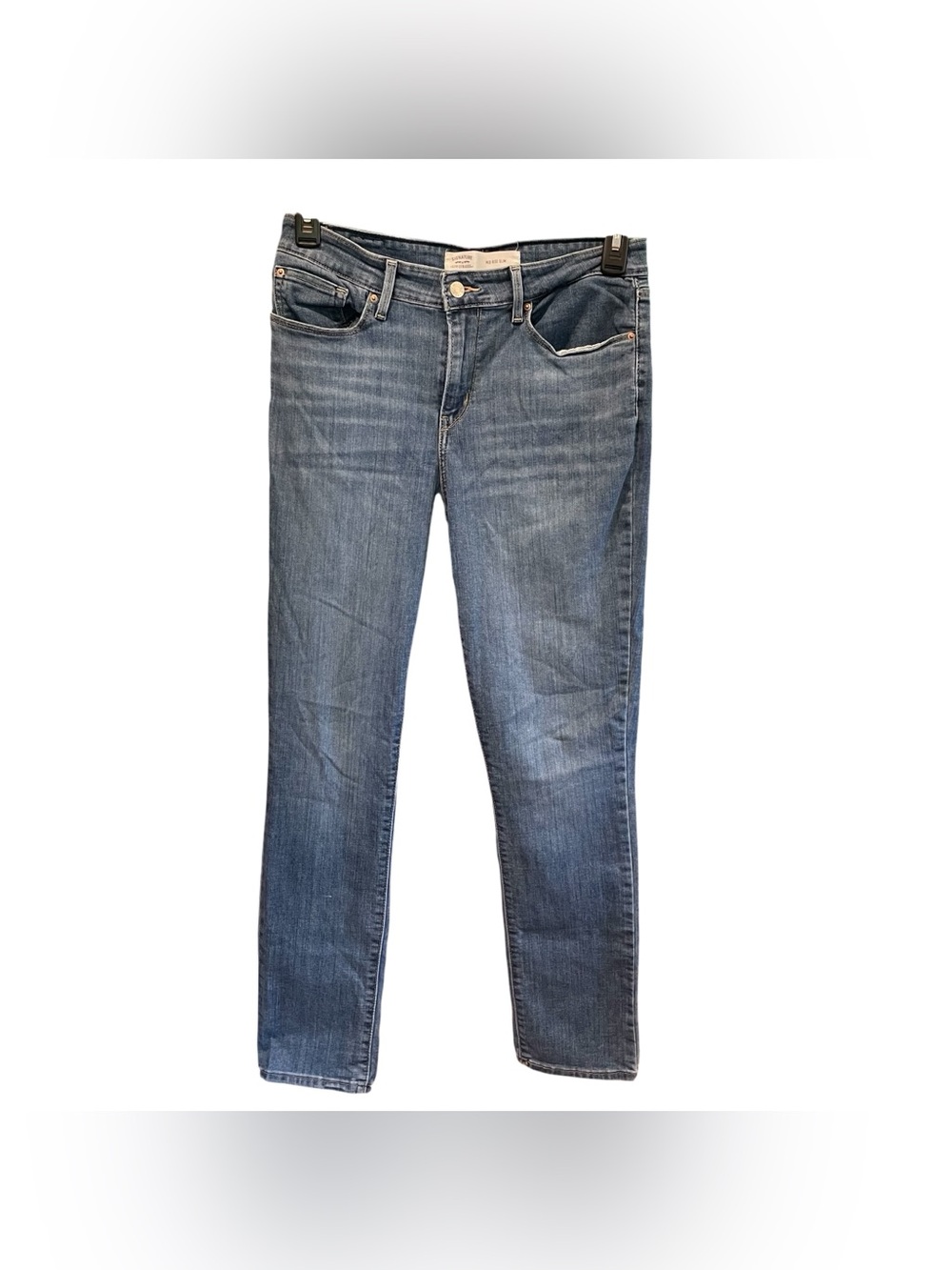 Levis Strauss & Co.Womens Mid Rise Slim Jeans  10L W-30” I-32” (31”) Denim Blue